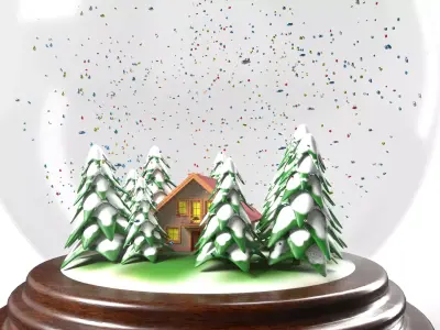 Christmas Globe SnowGlobe 3D model