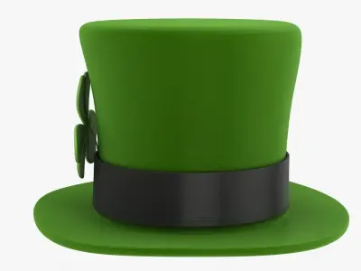 Leprechaun Hat Low-poly 3D model