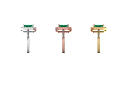 Engagement Ring Free 3D print model 12