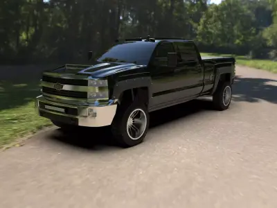 Chevrolet Silverado Truck 3d Model Low-poly 3D model