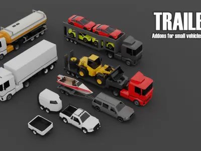 CITY CARS PACK  Low-poly 3D model