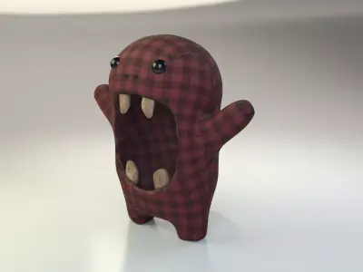 Sci-fi Monster Puppet - Textured Fantasy Model Low-poly 3D model