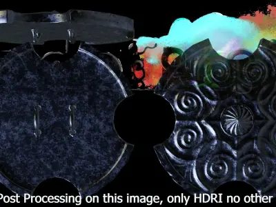 Shield Low Poly PBR and games ready Low-poly 3D model