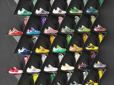 Sportswear shop Low-poly 3D model