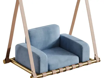 Navy Blue Luxury Swing 3D model
