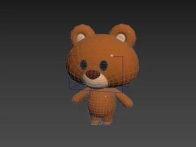 Character038 Rigged Bear 3D model