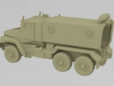 ural car 3D print model