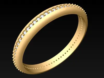 Diamond Ring - Womens Rings - N817249 3D print model