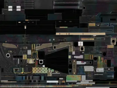 16-AK-103-gun model 3d game ready model Low-poly 3D model Low-poly 3D model