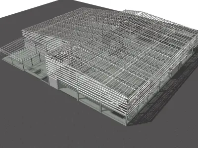 Warehouse structure 2318 3D model