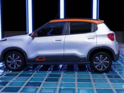 Citroen C3 Rigged 3d Model 3D model