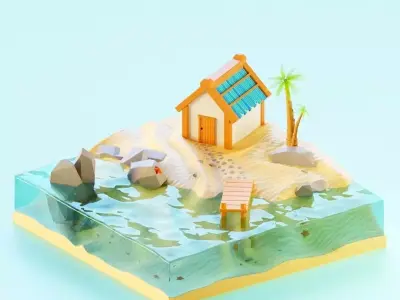 Paradise Island Free 3D model