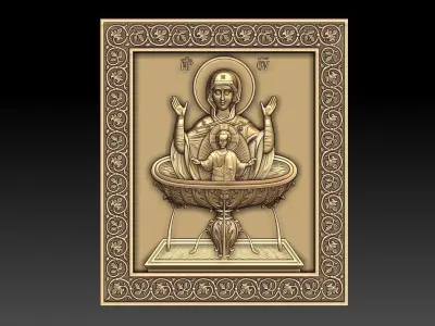 The Mother of God of the Life-giving Spring 3D model
