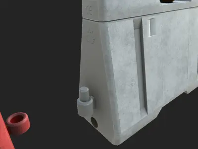 New Jersey barriers Low-poly 3D model