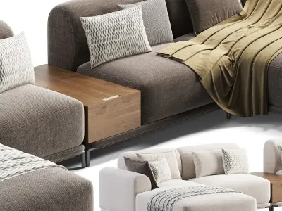 Marlet Corner seater Sofa 3D model
