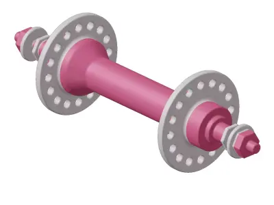 Baby Bicycle Hub Axle Toy 3D model