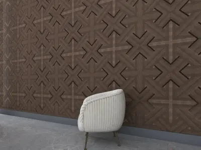 3d wall panel Low-poly 3D model 12