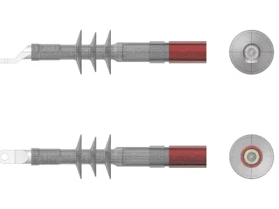 Medium voltage indoor cable terminal Free 3D model