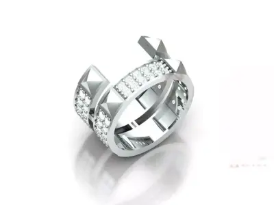 Twin Ring 3D print model