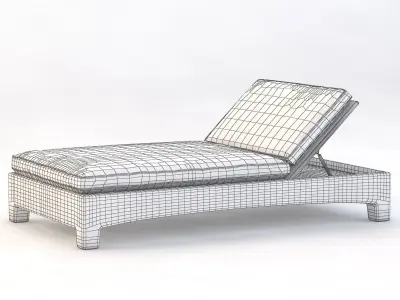 La Jolla Chaise Cushions 3D model
