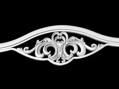 Central decor ornament for furniture 3D model 546