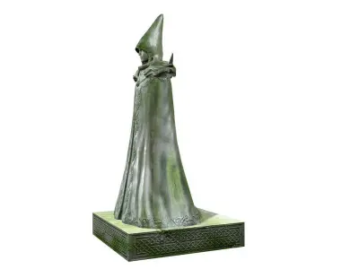 3Dfoin - Statues pack Low-poly 3D model