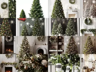 Christmas Set 2 3D Model Collection