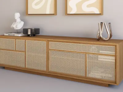 Design House Stockholm Air Sideboard Low 3D model