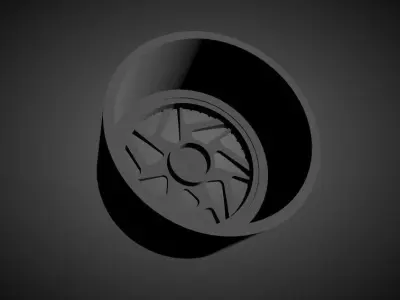 Forgiato Finestro scalable and Printable rim 3D print model