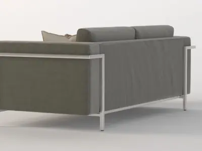 Davenport Two Seater Sectional Sofa 3D model