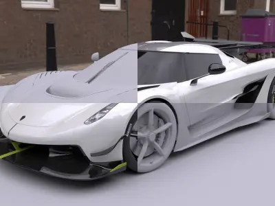 Koenigsegg Jesko 2020 3D model