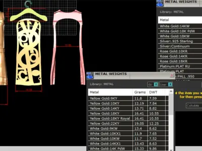 Pendant Dress YSL 3D print model