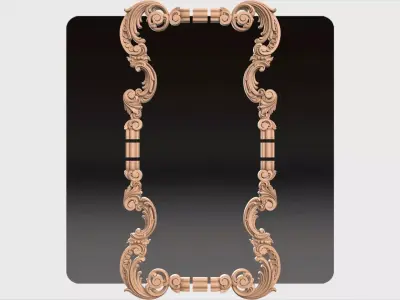 Carved decor ornament for cnc 33 3D model