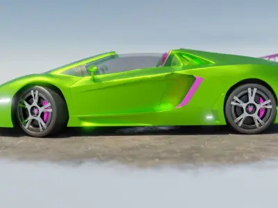 Green Concept Car 3D model