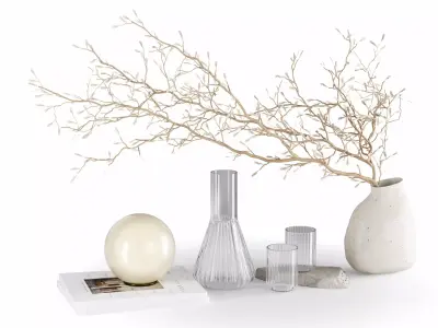 Decorative Set for Coffee Table 3D model