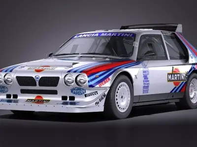 Lancia Delta S4 rally car 3D model
