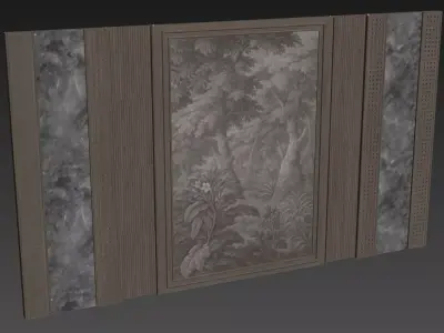 Decorative V89 Wall Panels 3D model