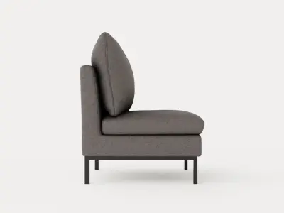 Tribeca armchair Low-poly 3D model