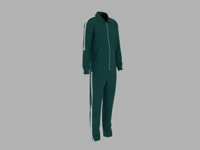 Sport Suit Low-poly 3D model 12