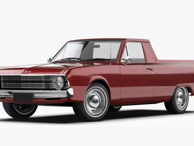 Dodge Valiant Ute VF 1967 - 1969 3D model