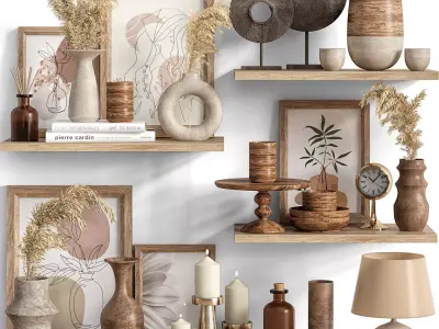 Decoration shelf 02 3D model