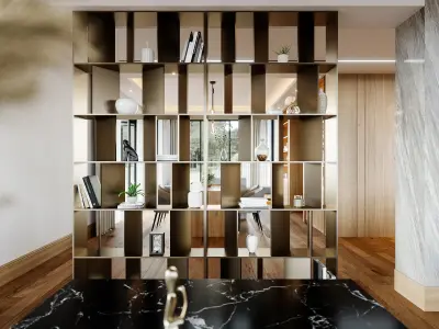 Modern interior 3d scene model 3D model