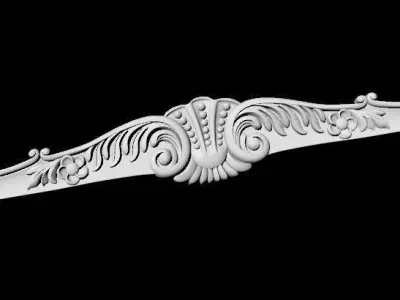 Central decor ornament for furniture 3D model 707