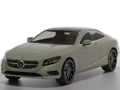 Mercedes-Benz S Class Coupe 3d car  3D model