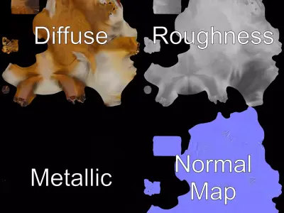 Golden Prairie Dog model pack Low-poly 3D model