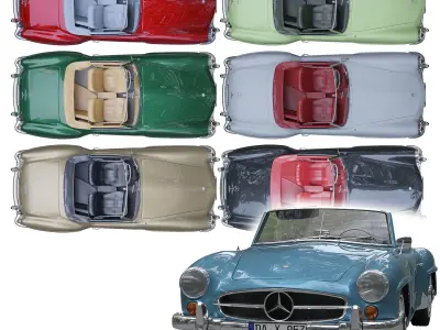 Mercedes Benz 190 SL 3D model