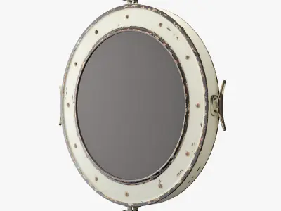 Cooper classics nautical distressed cream and aged black mirror 3D model