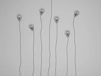 Decorative Wall Lamp Set 42 3D model