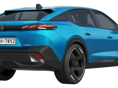 Peugeot 408 2022 3D model