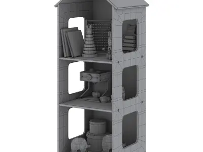 MINU 3 Level Bookshelf by Minime 3D model